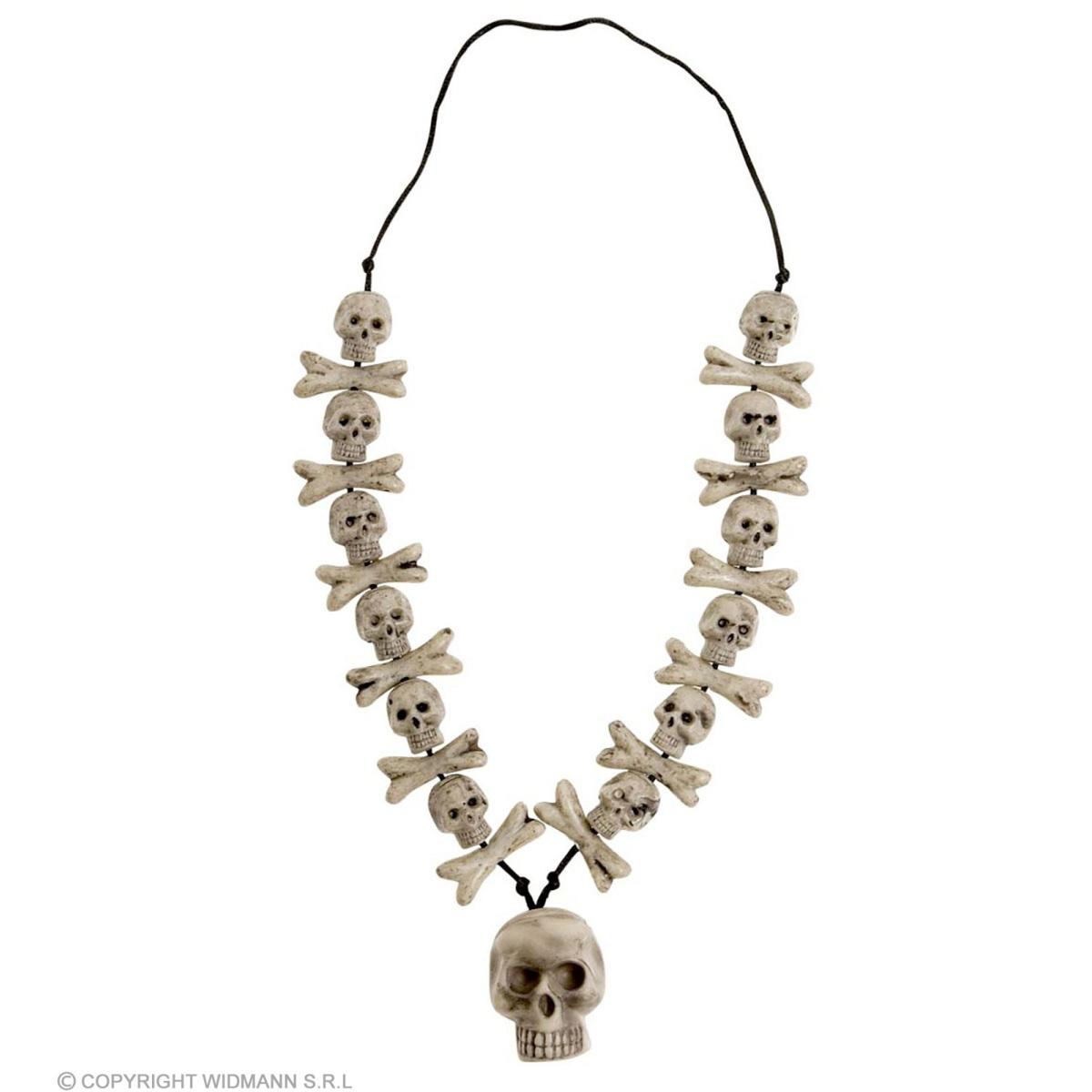 Collana teschio ossa