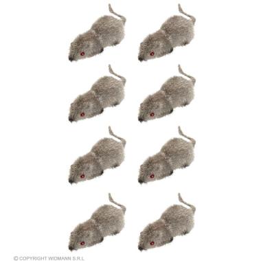Topo peloso grigio Set 5 pz