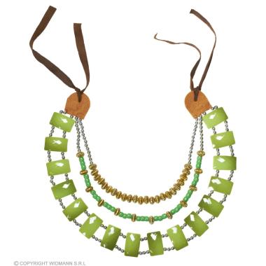 Collana pietre perline verdi