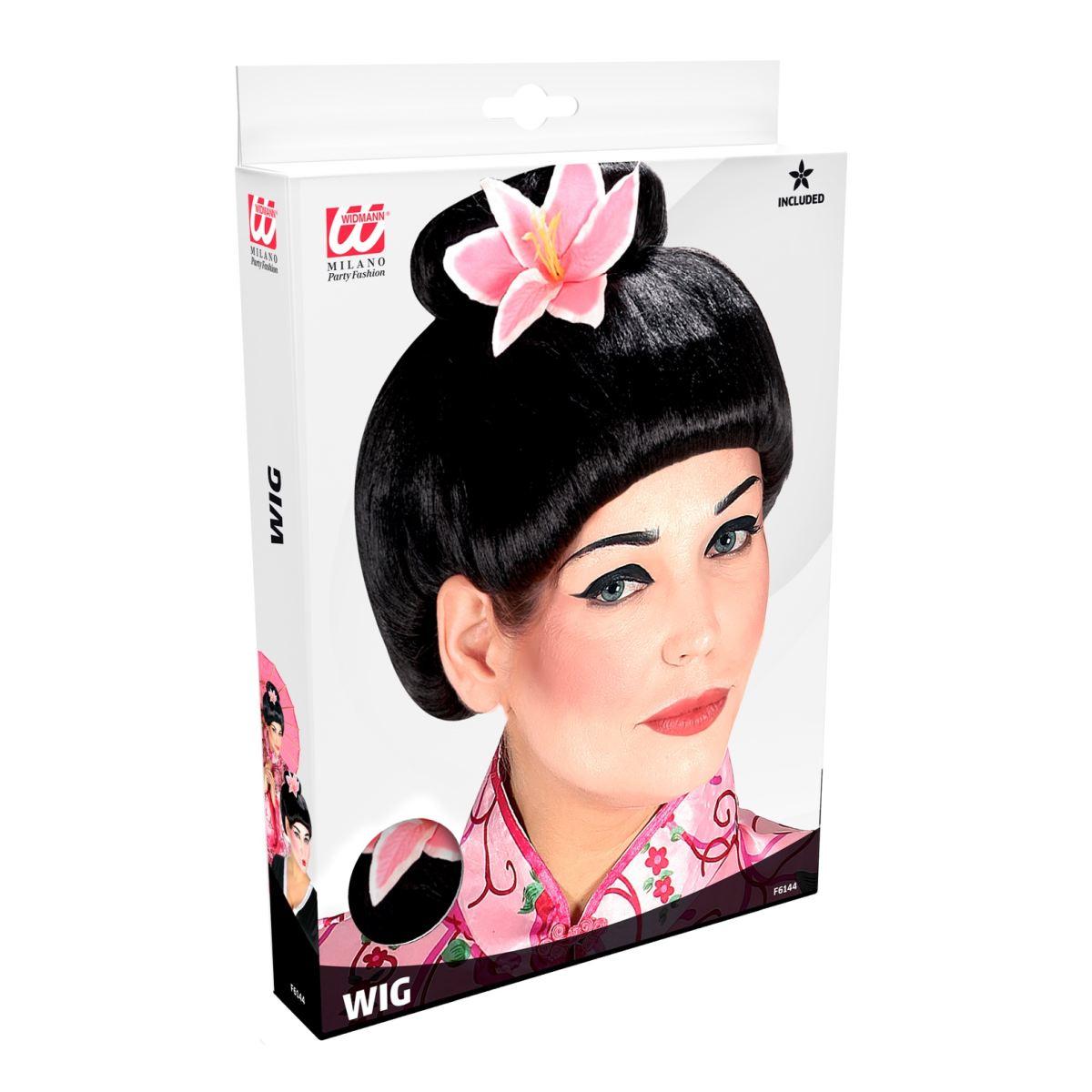 Parrucca geisha fiore