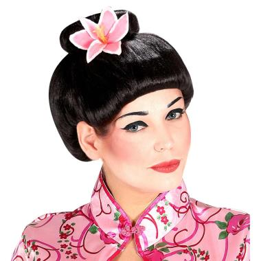 Parrucca geisha fiore
