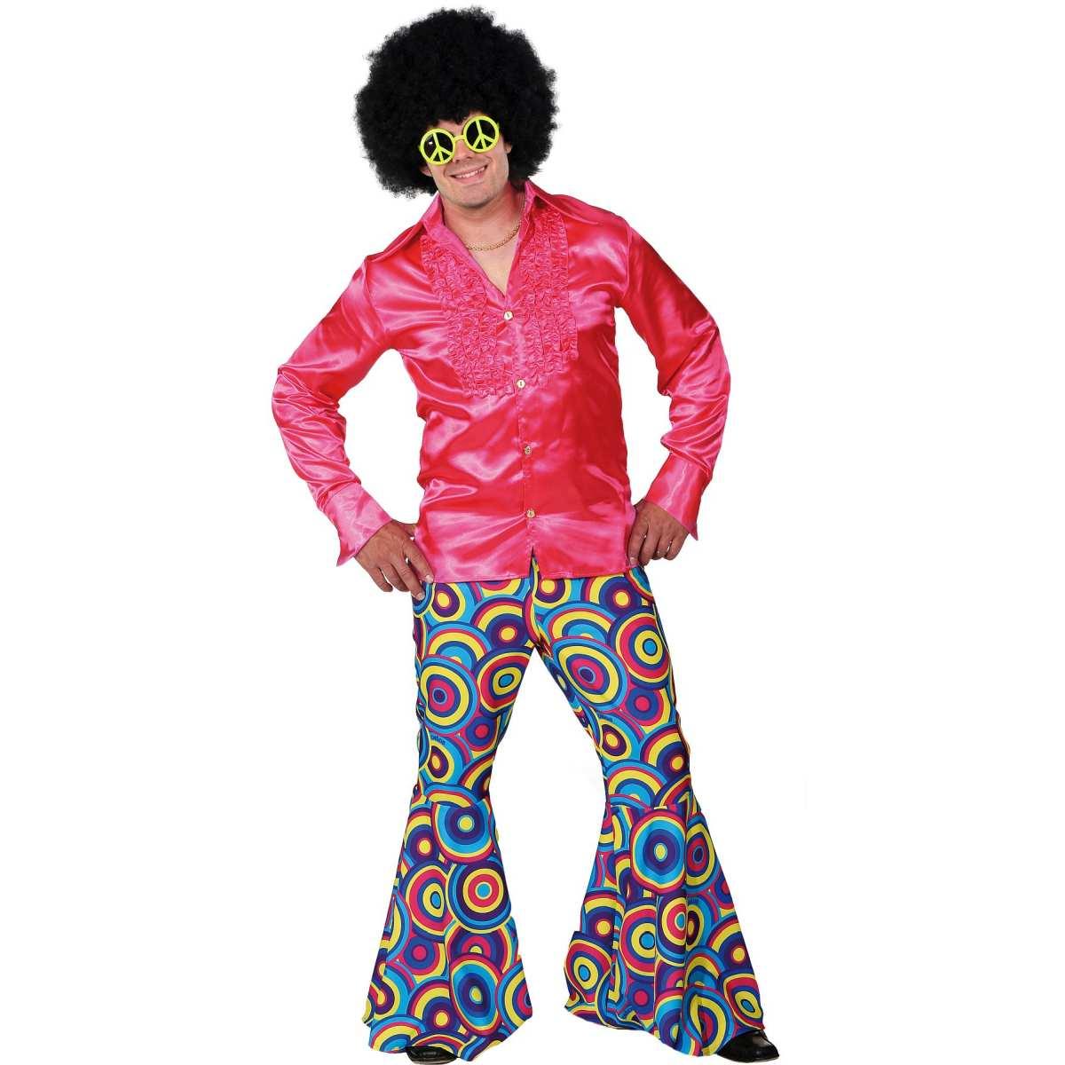 Pantaloni anni 70 80 campana blu