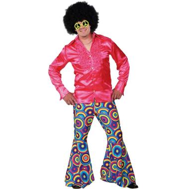 Pantaloni anni 70 80 campana blu