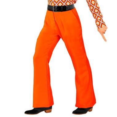 Pantaloni anni 70 zampa arancione
