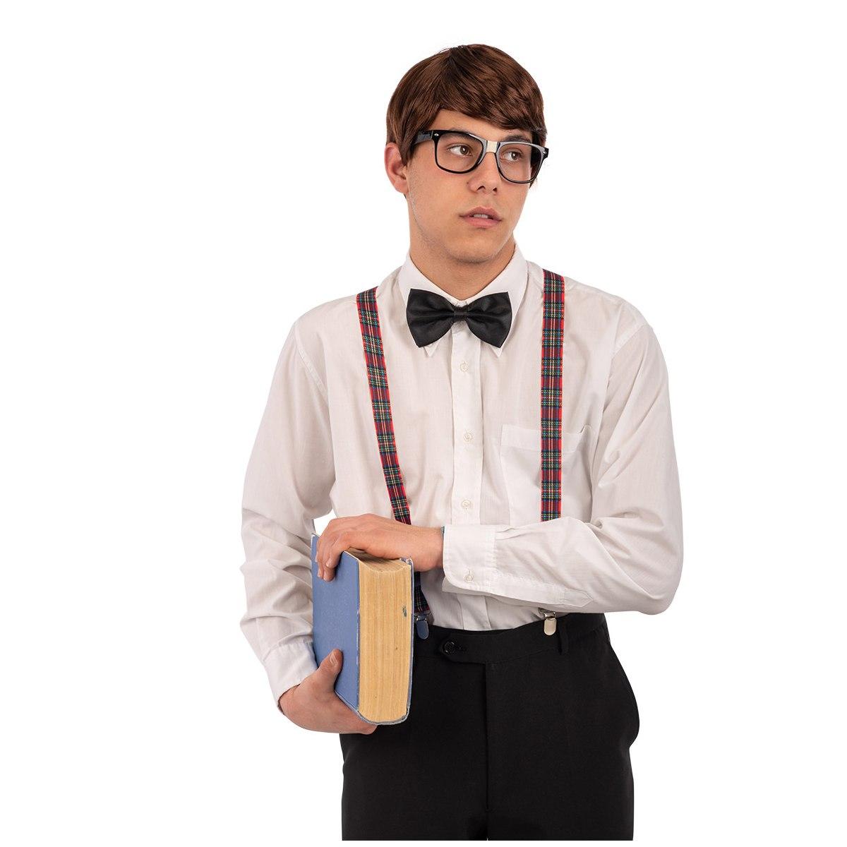 Bretelle nerd papillon occhiali
