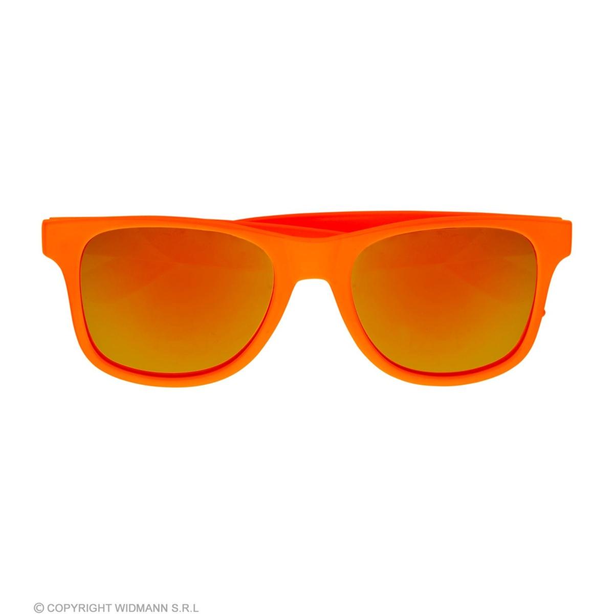 Occhiali arancioni neon anni