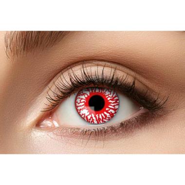 Lenti contatto trimestrali bloodshot rosso modello a