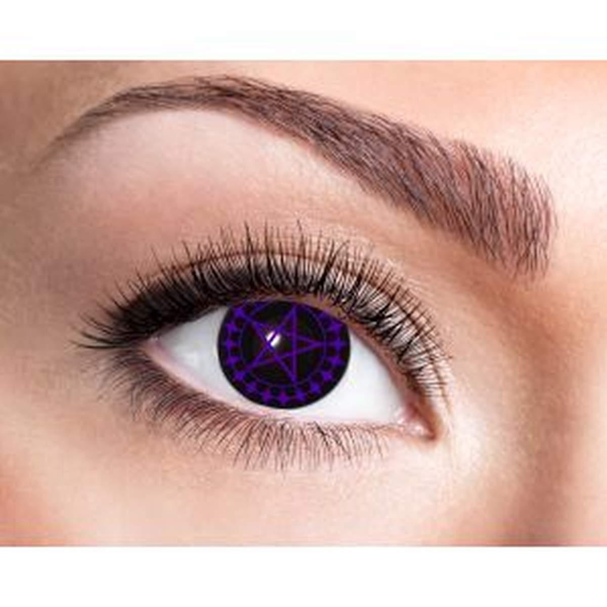 Lenti contatto trimestrali viola stella modello a Set 2 pz