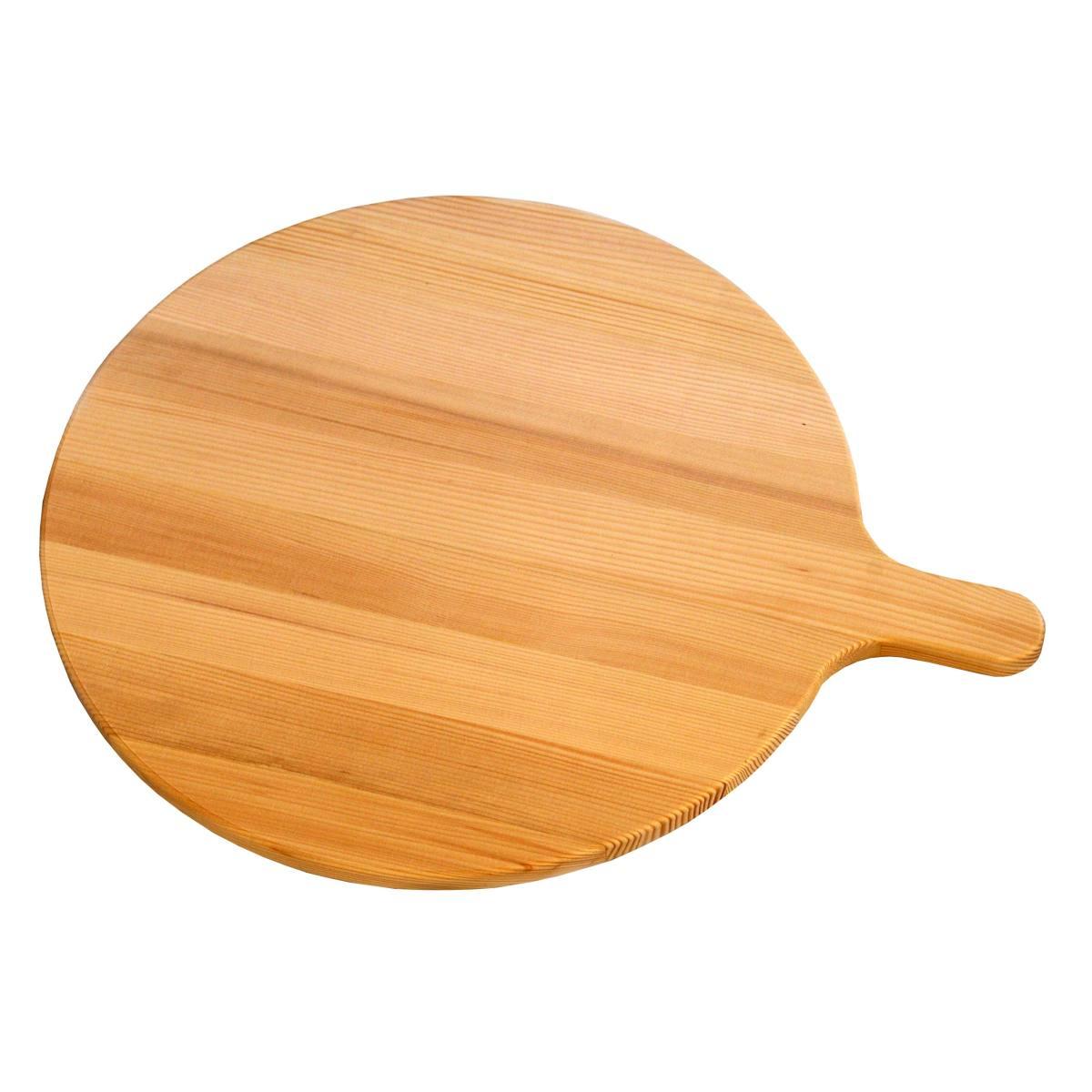 Tagliere Legno Betulla con Manico cm.Ø30x38 | Casa Conte