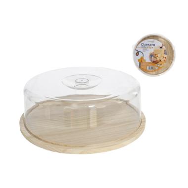 Porta Formaggio Legno con Coperchio PVC cm.Ø27x9 | M2 Store