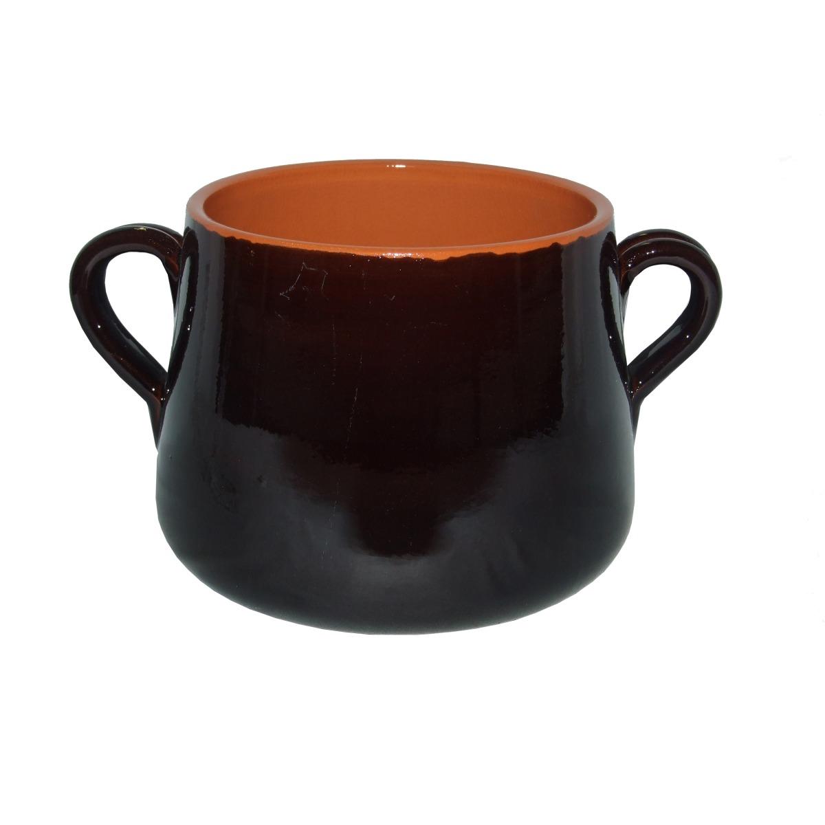 Pentola Marmitta Terracotta cm.Ø18 Valdelsa con Manici