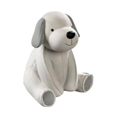 Salvadanaio ceramica cagnolino grigio 17 x 15 x 19 cm