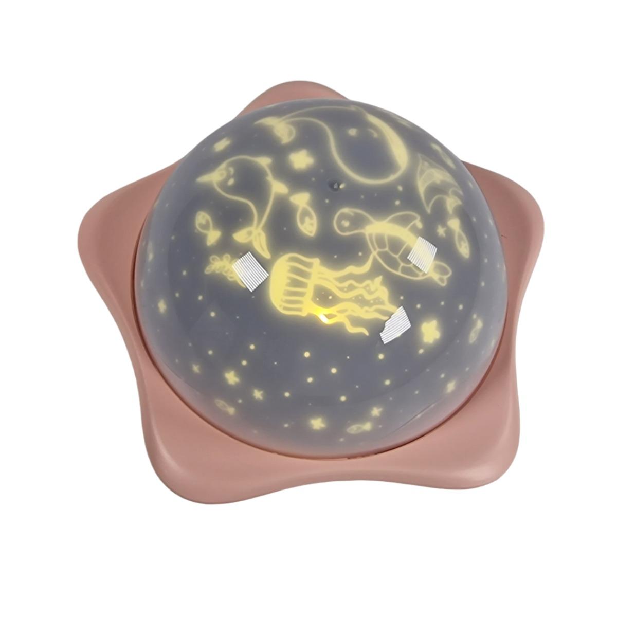 Luci proiettore led interno 7 filtri mini cavetto usb 16 x 9 cm