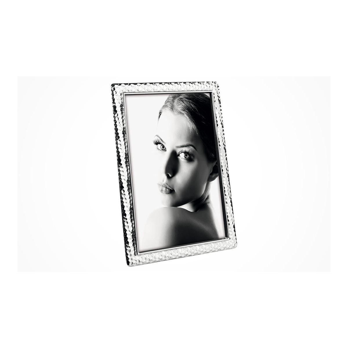 Cornice metallo argento 13 x 18 cm