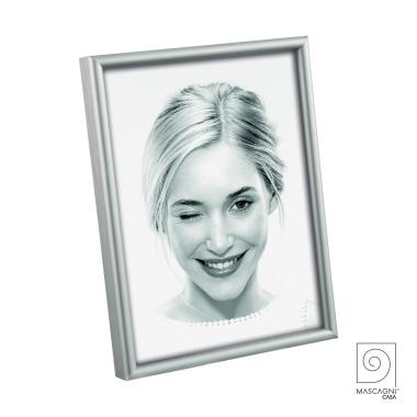 Cornice metallo argento opaco 15 x 20 cm