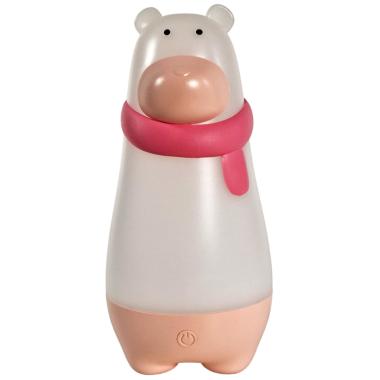 Lampada tavolo led abs orsetto yoghi rosa cavo usb 20 cm