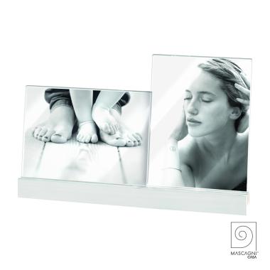 Cornice multipla 2 posti legno pvc bianca