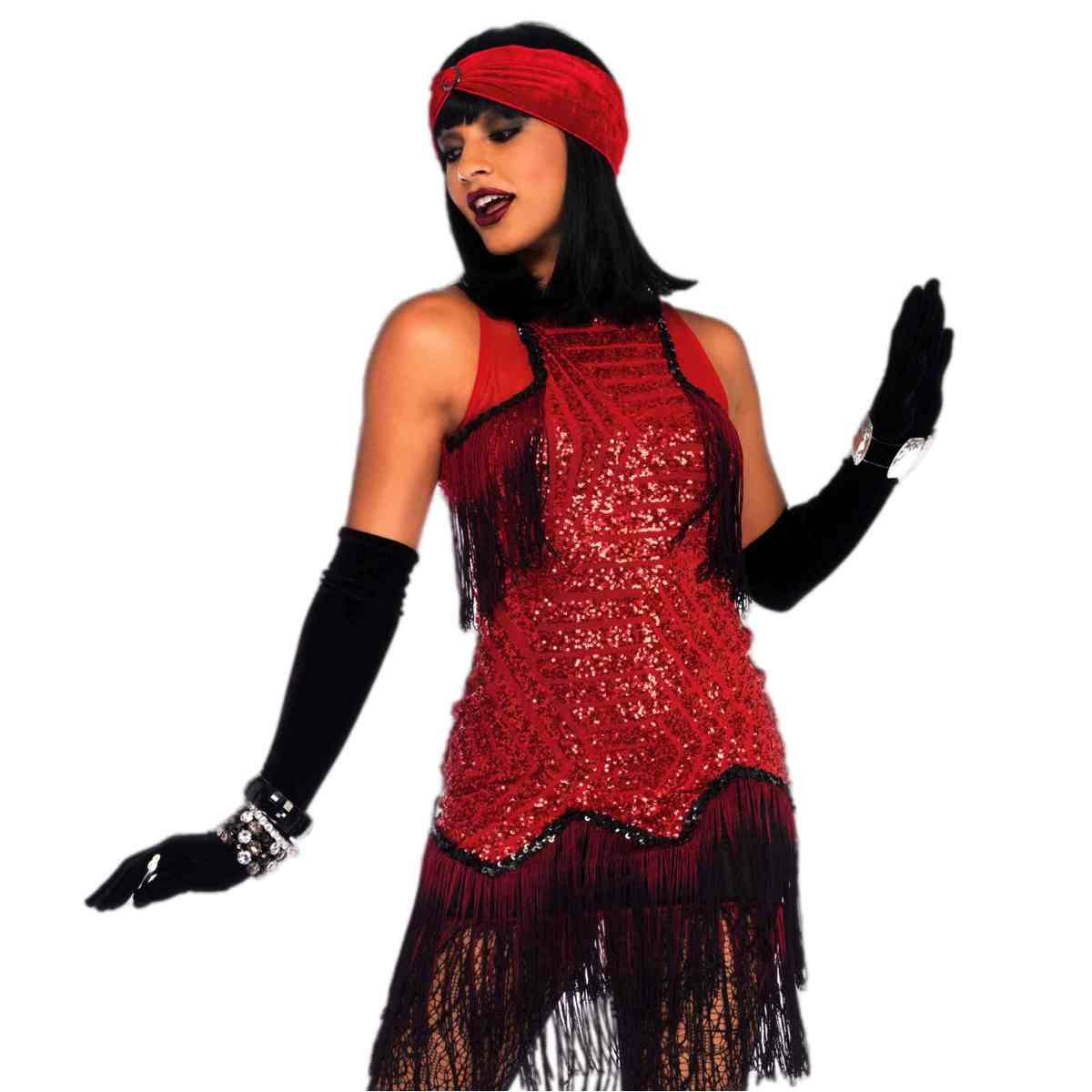 Costume charleston gatsby rosso
