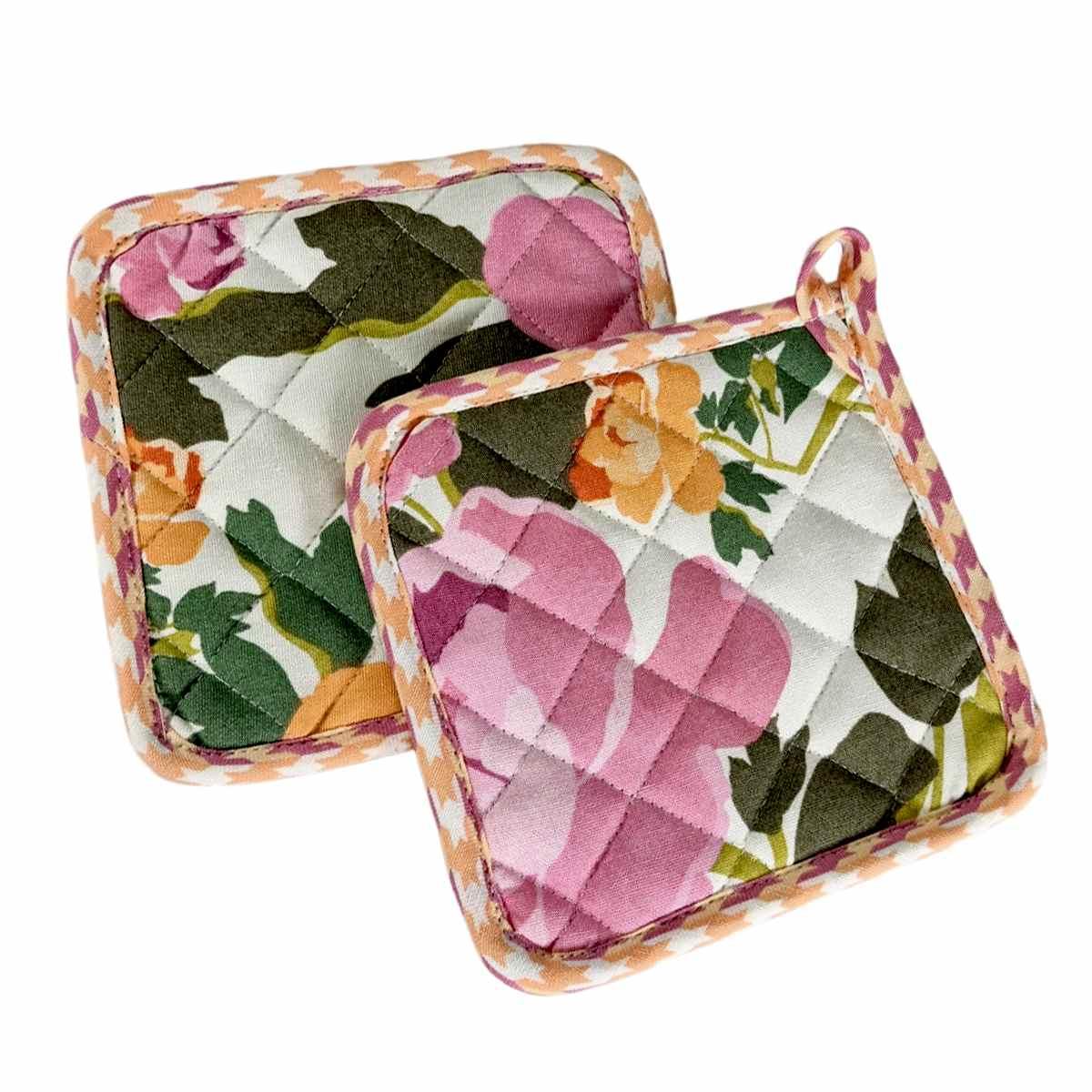 Presina cotone fantasia rose Set 2 pz