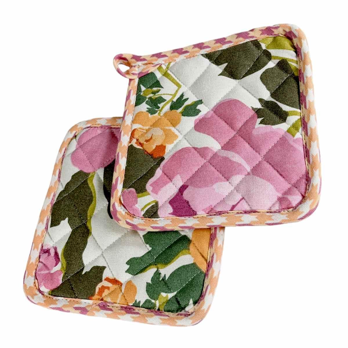 Presina cotone fantasia rose Set 2 pz