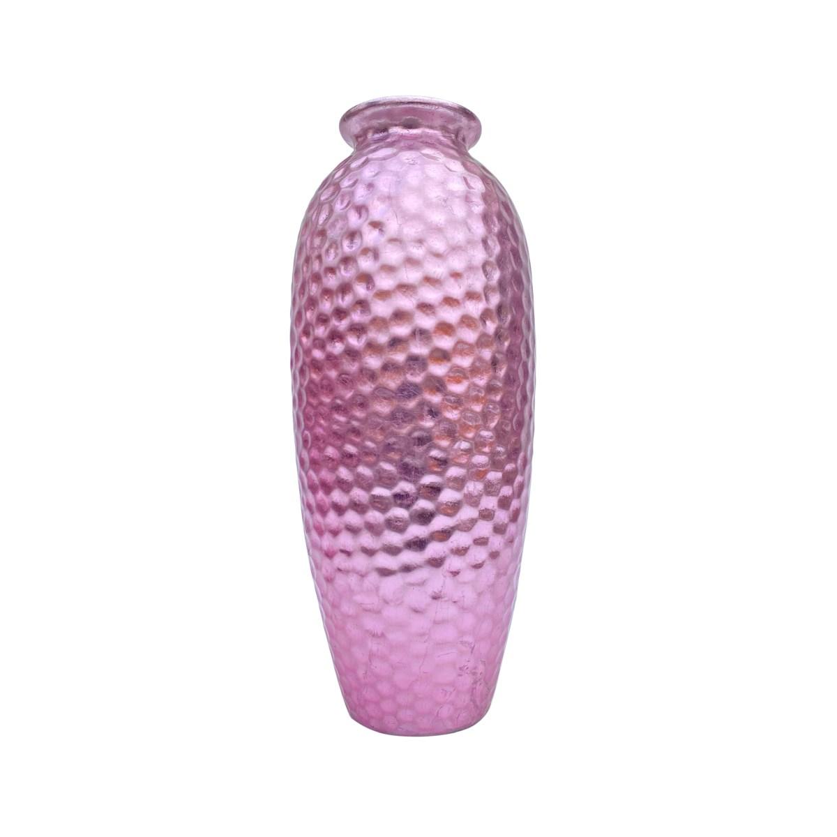 Vaso ceramica rosa alto