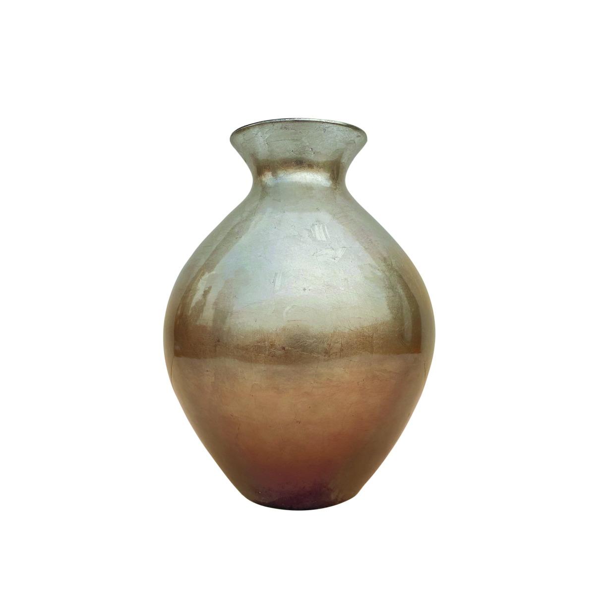 Vaso ceramica giara argento bronzo