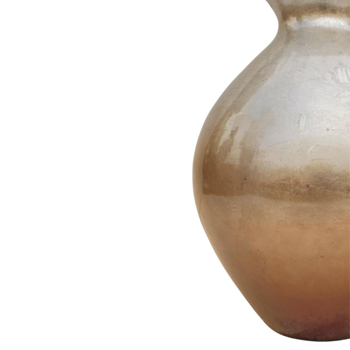 Vaso ceramica giara argento bronzo