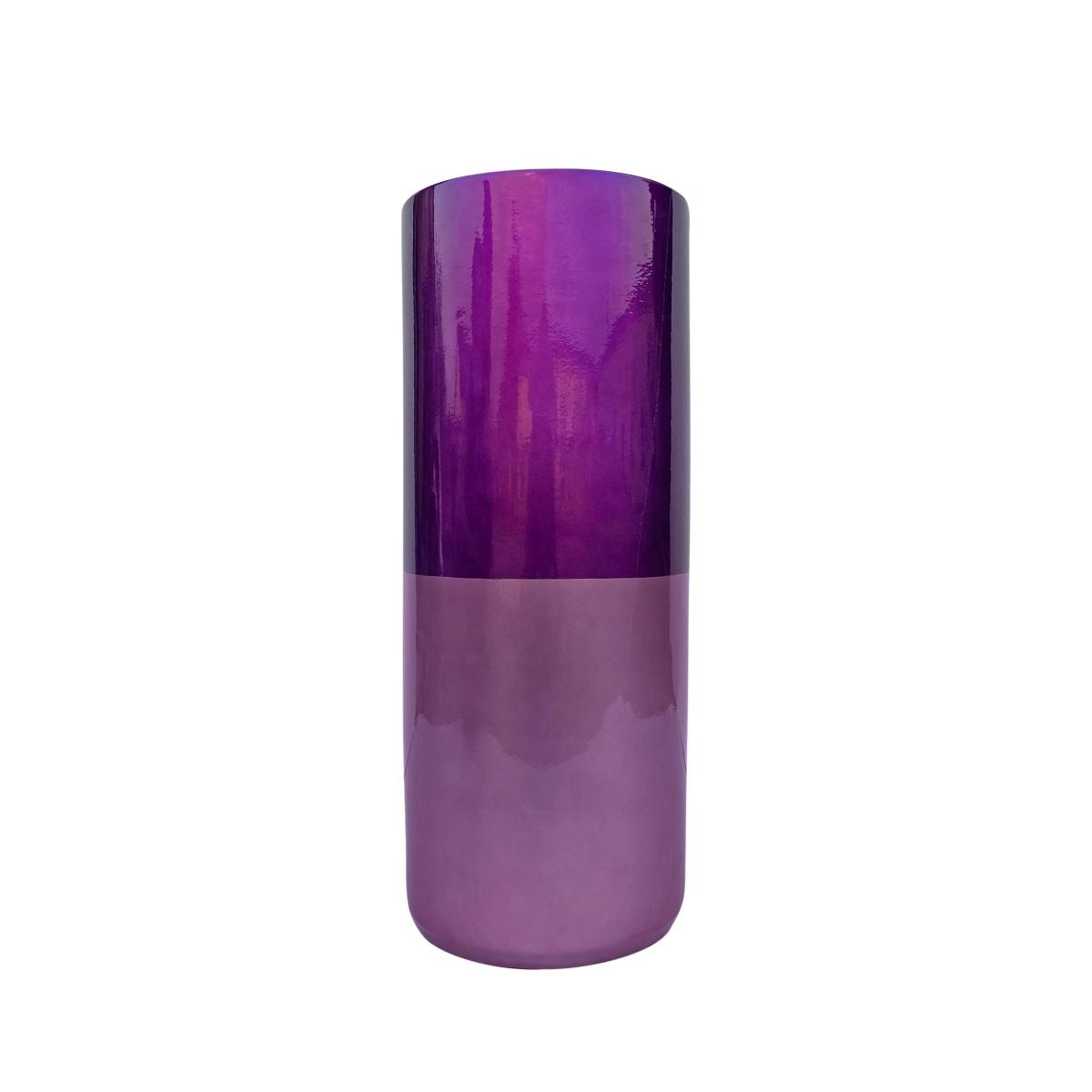 Vaso ceramica rosa alto