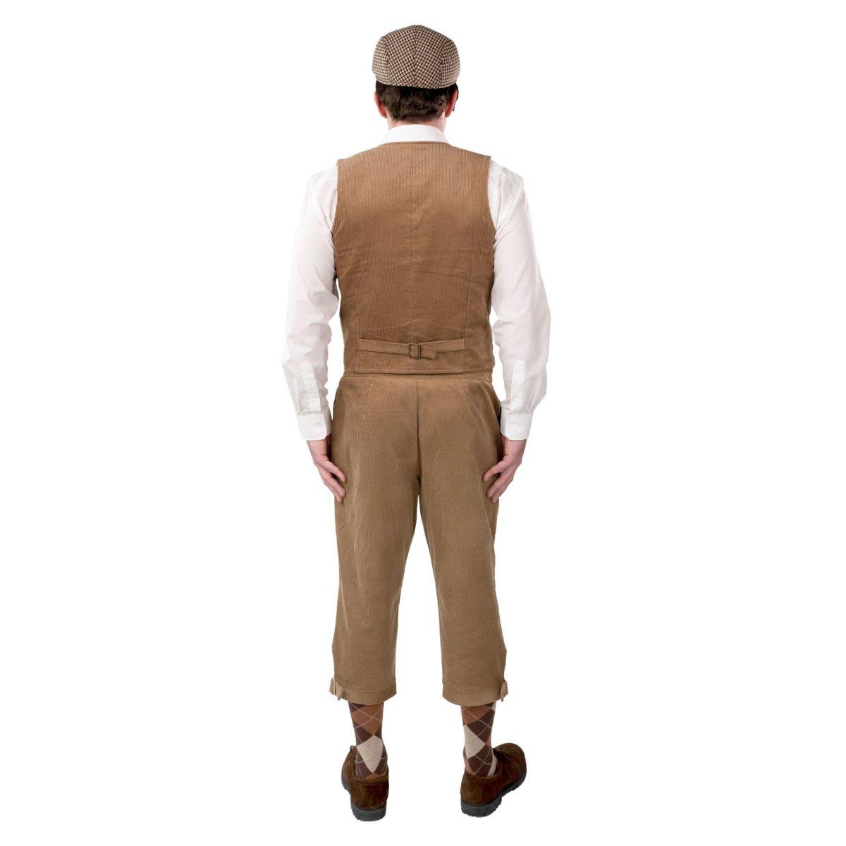 Pantaloni beige velluto coste modello a