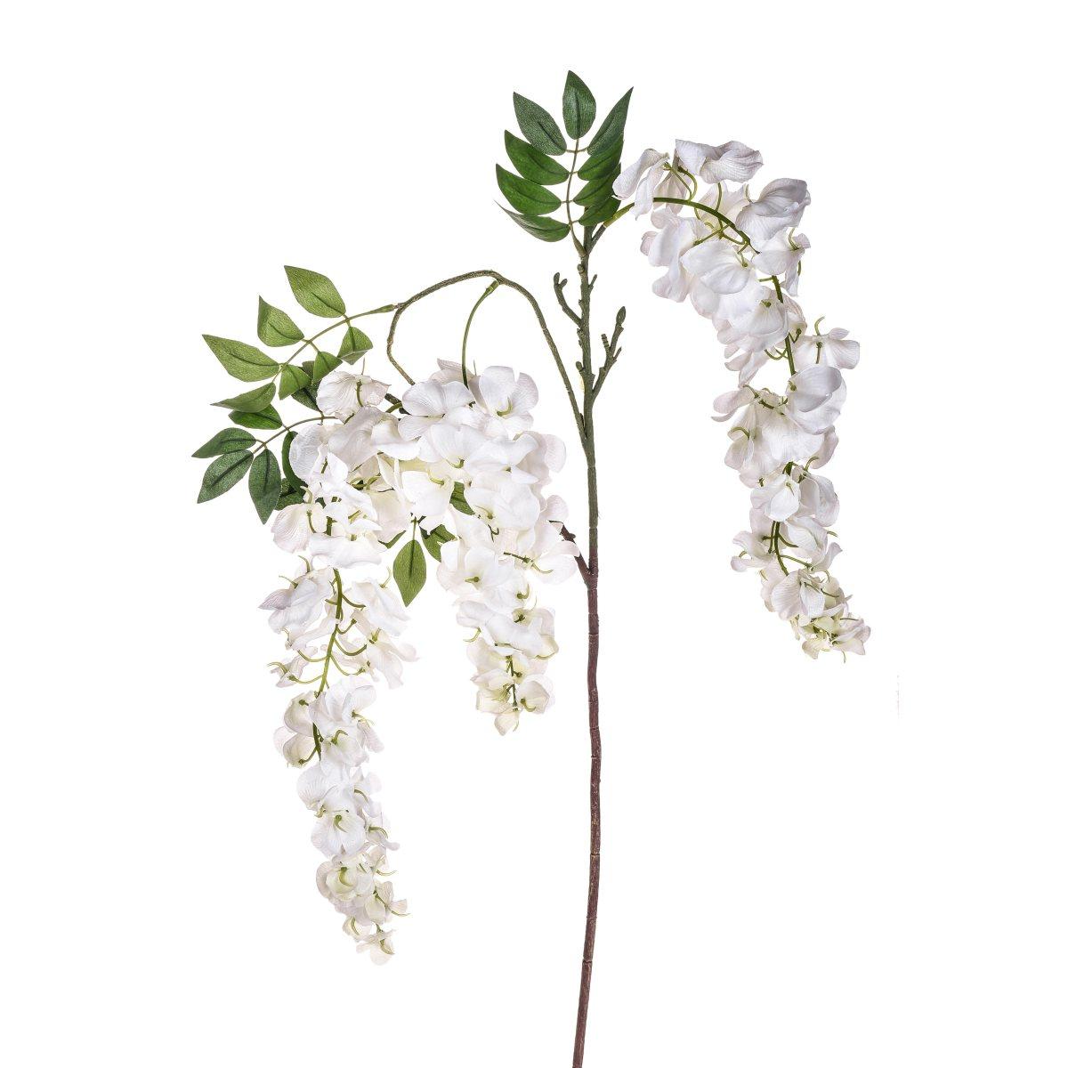 Fiore glicine bianco x3 103 cm