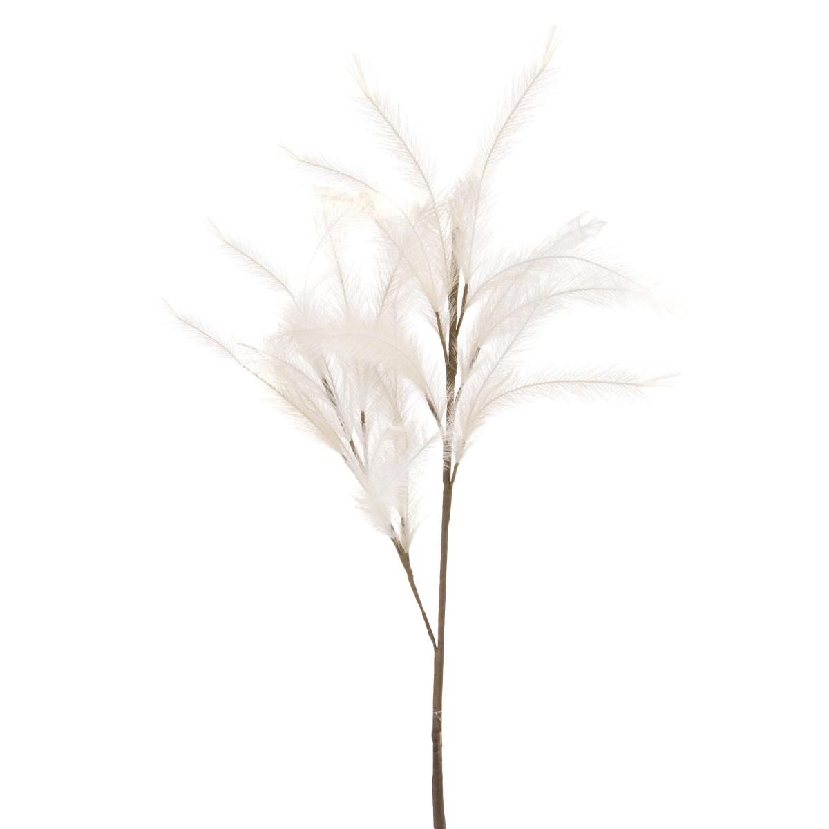 Fiore rametto piuma pampas bianco 115 cm