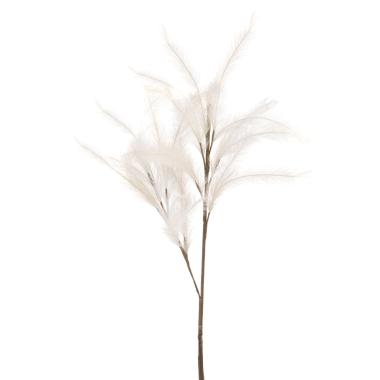 Fiore rametto piuma pampas bianco 115 cm