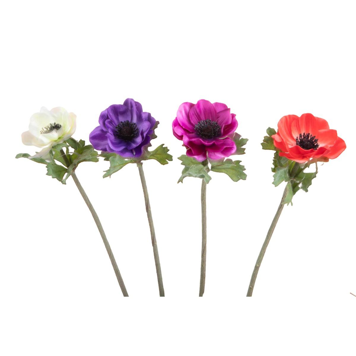 Fiore anemone viola scuro 37 cm