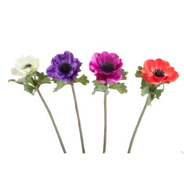 Fiore anemone viola scuro 37 cm