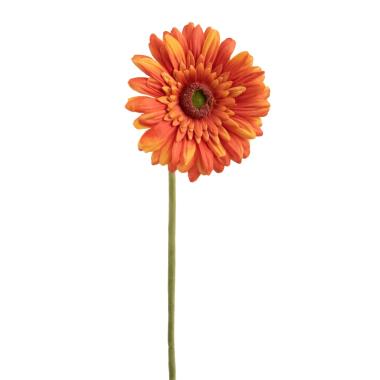 Fiore gerbera arancione 62 cm