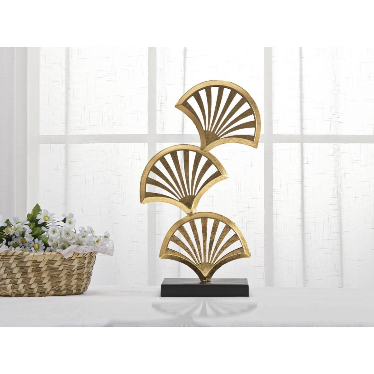 Scultura foglia triply 23,5 x 10 x 44 cm