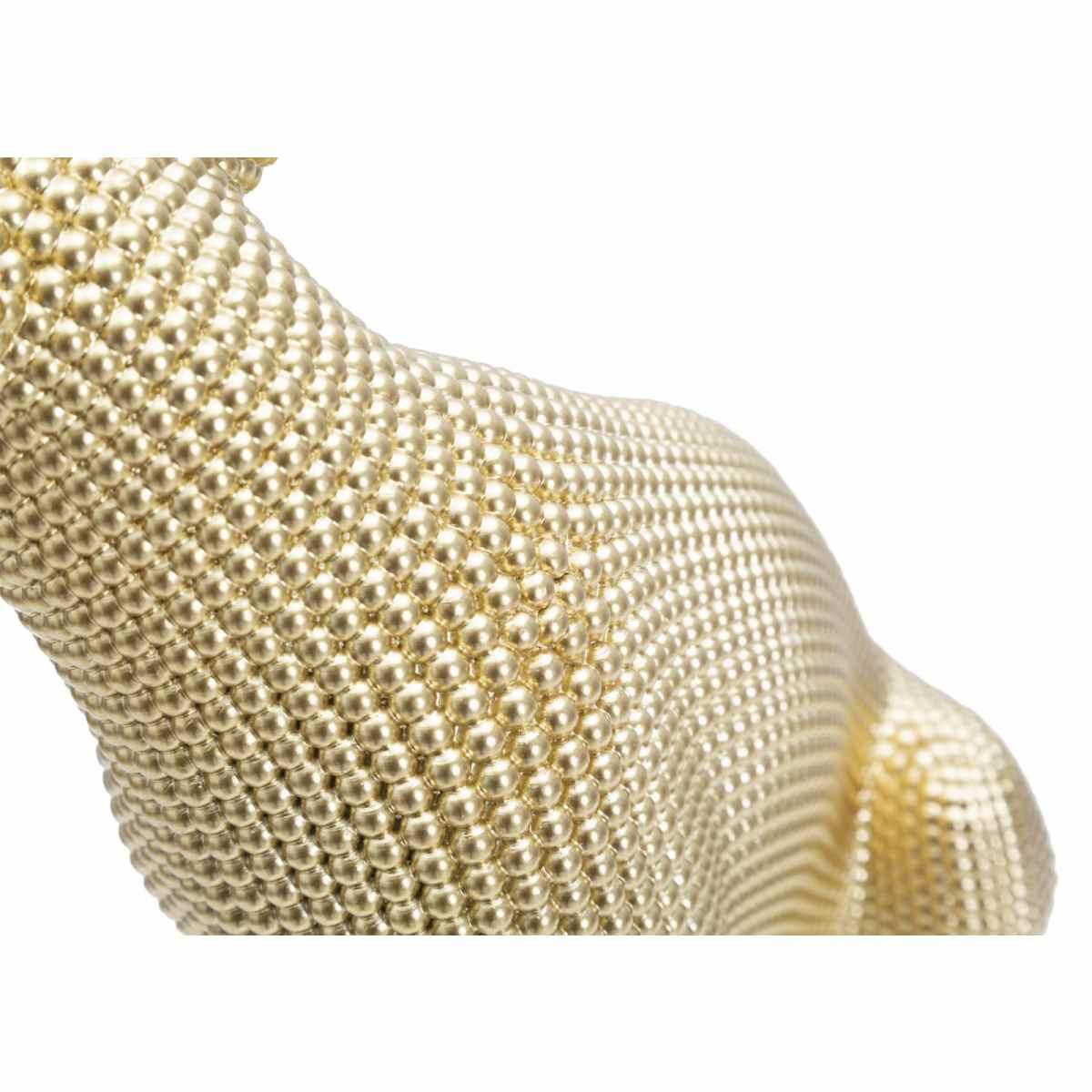 Scultura leopardo gold 23 x 15,5 x 29 cm