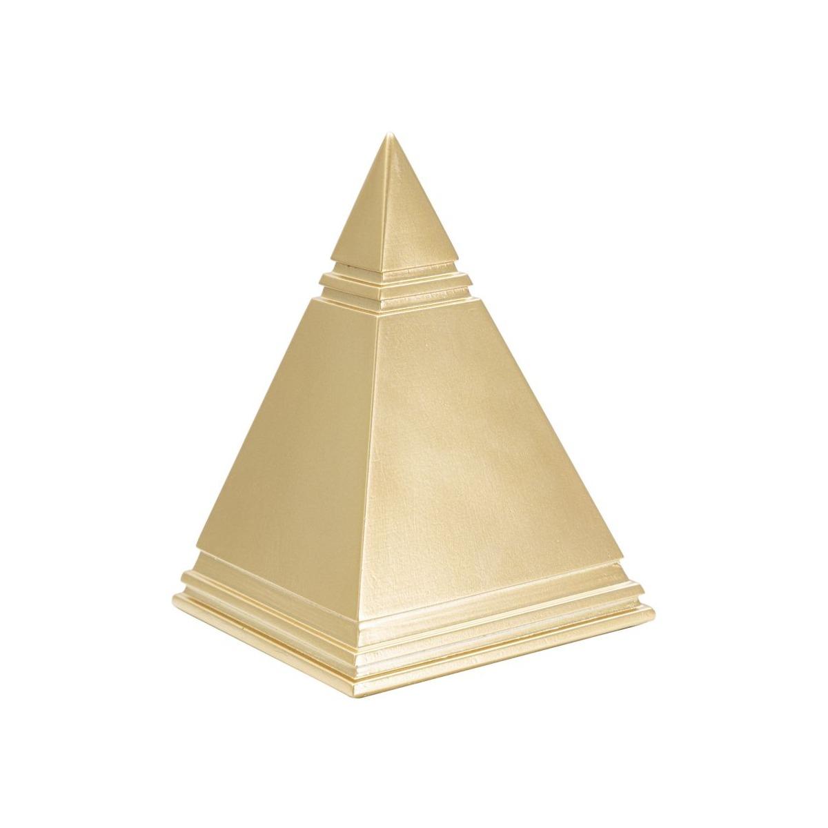 Piramide gold 11,5 x 11,5 x 15,5 cm