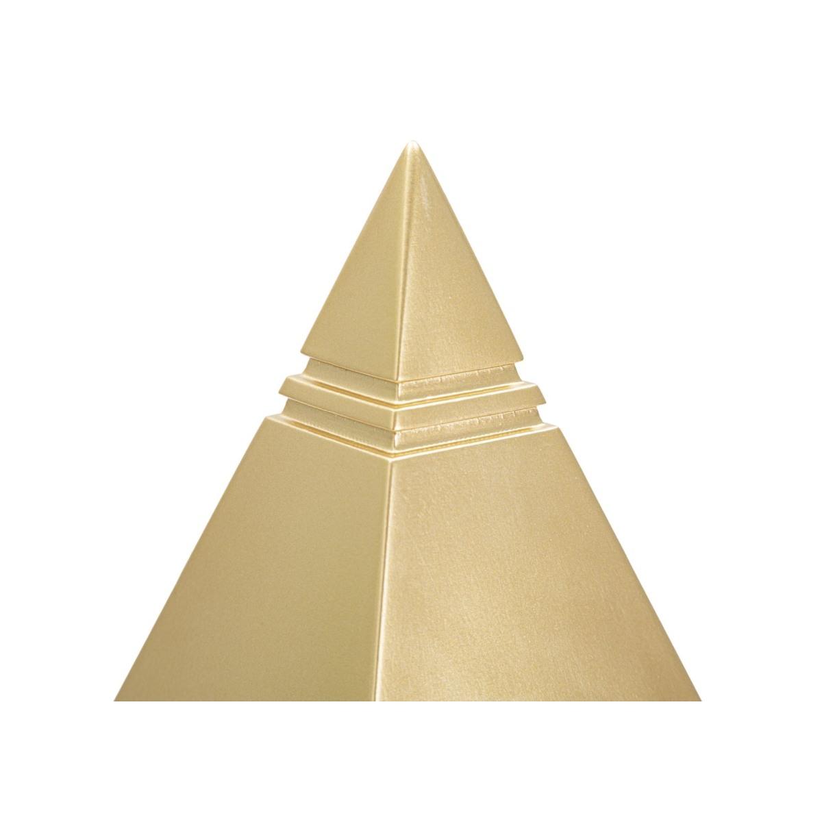 Piramide gold 11,5 x 11,5 x 15,5 cm