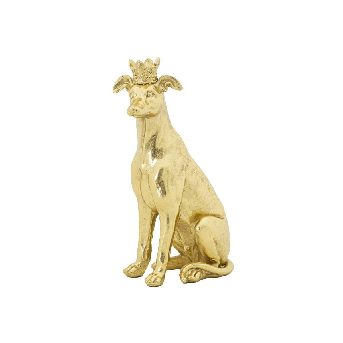 Cane corona oro 20 x 12,5 x 33 cm