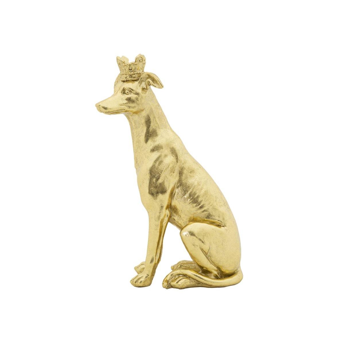 Cane corona oro 20 x 12,5 x 33 cm