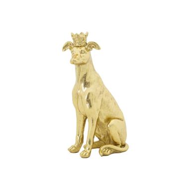Cane corona oro 20 x 12,5 x 33 cm