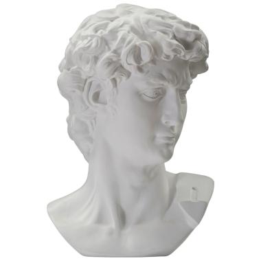 Scultura testa antica bianca 44 x 35,5 x 60 cm