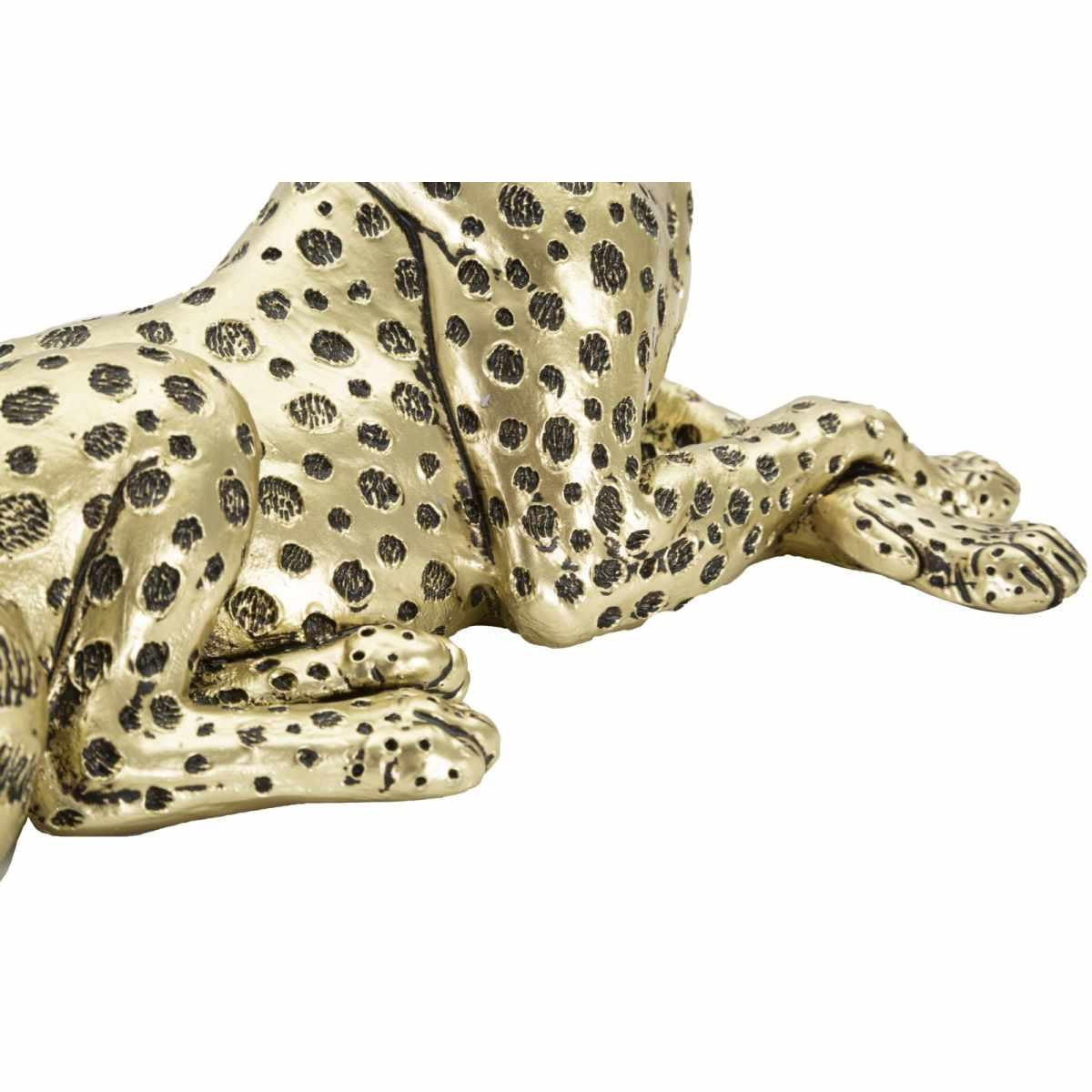 Leopardo points oro sdraiato 27,3 x 10,3 x 13,9 cm