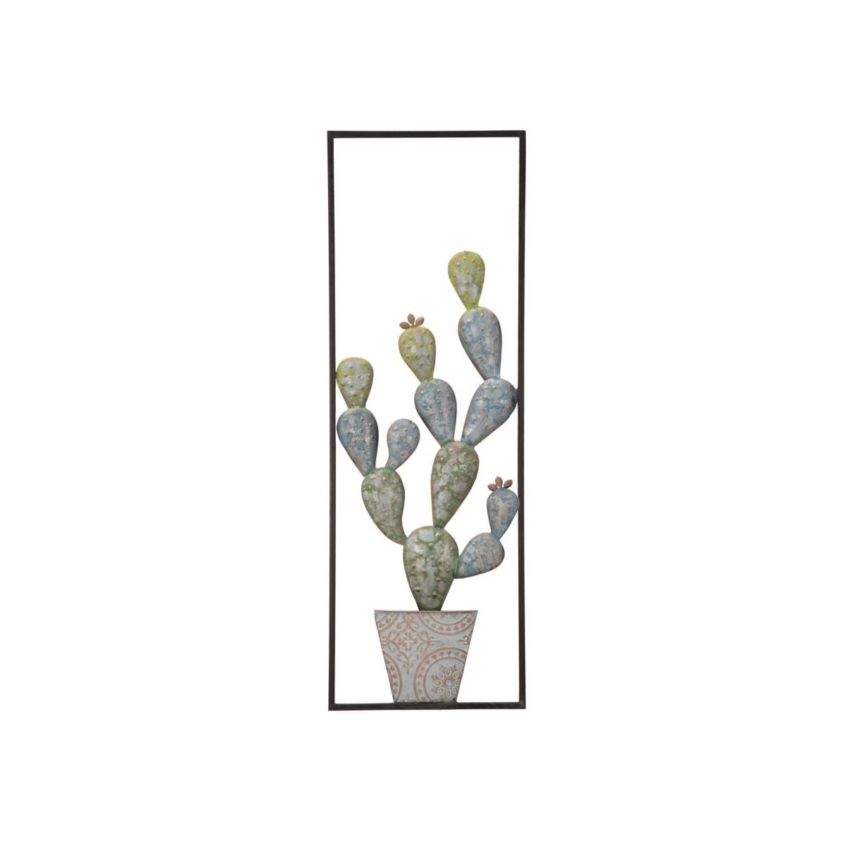 Quadro pannello in ferro cactus frame mod 31 x 2,5 x 90 cm