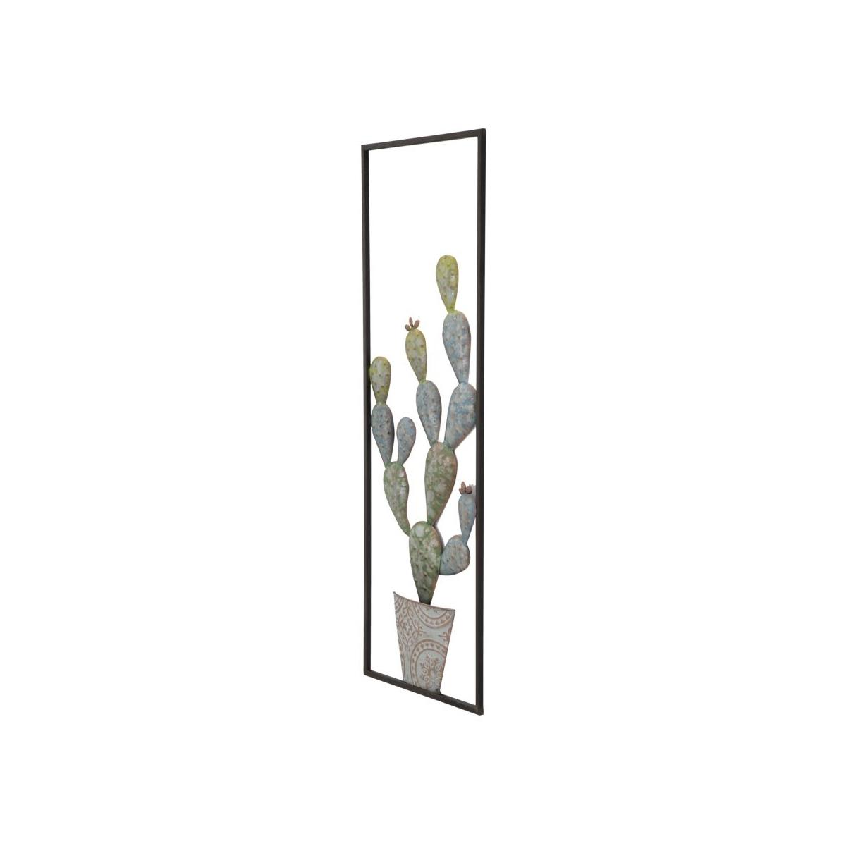 Quadro pannello in ferro cactus frame mod 31 x 2,5 x 90 cm