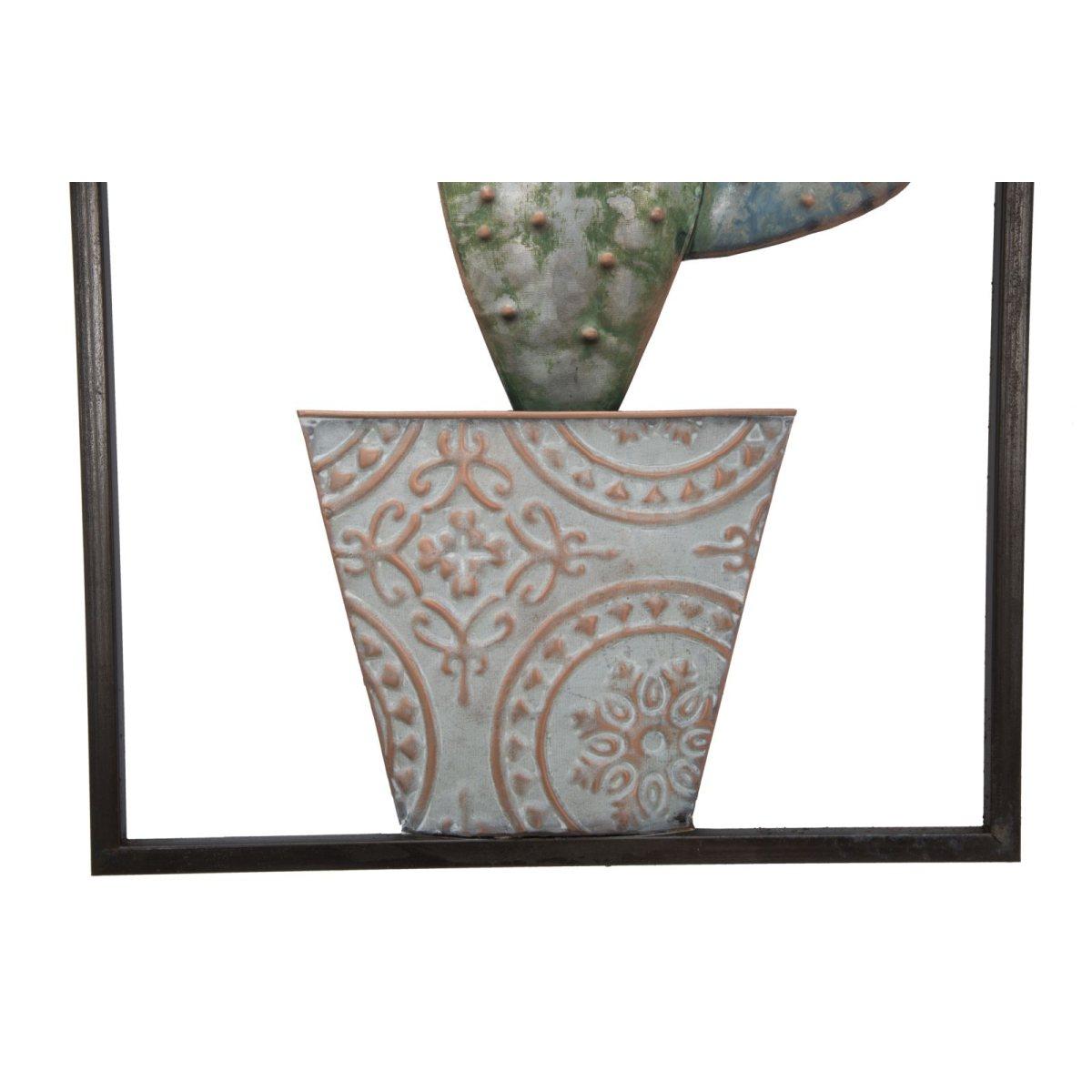 Quadro pannello in ferro cactus frame mod 31 x 2,5 x 90 cm