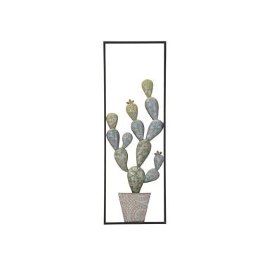 Quadro pannello in ferro cactus frame mod 31 x 2,5 x 90 cm