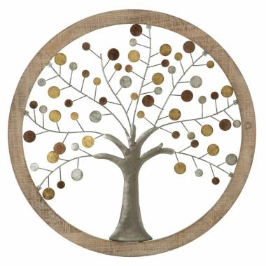 Quadro pannello da muro albero della vita mirror
