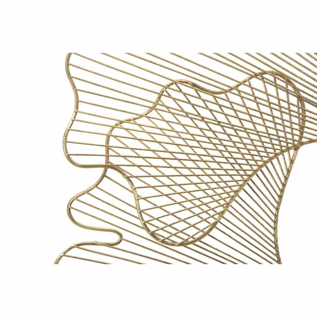 Quadro pannello in ferro glam leaf 79 x 5 x 68 cm